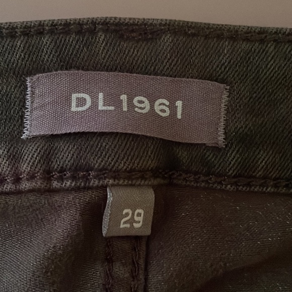 DL1961 Florence Ankle Skinny Jeans Mid Rise Instasculpt Camo Fort Green Size 29 - Picture 9 of 15